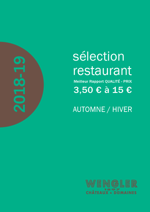 Sélection Restaurant 3,50€ – 15€ automne / hiver 2018